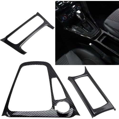 Gear Shift Cup Holder AC Switch Panel Cover Trim ABS Fit For Ford Focus 2015 2016 2017 2018 Left Hand Drive