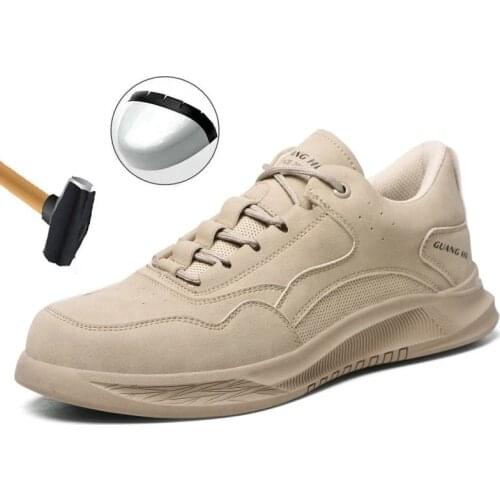 Breathable, Lightweight, Indestructible Shoes, Work Boots, Steel-toed Safety Boots For Men And Women, Non-slipand Wear-resistant