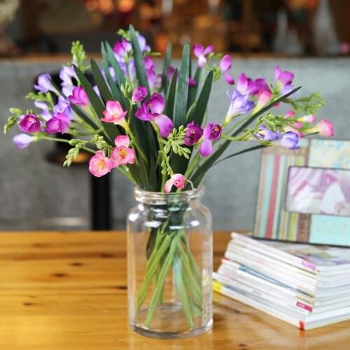 55cm The Snow Orchid Artificial Flower Party Decoration Simulation Plastic Plants Garden Porch Window Kitchen Office Table