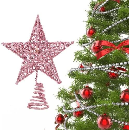 Top Decorative Item Christmas Decoration Supplies Christmas Star Tree Iron cotton sequins Stars for Home Random Color 2019 New
