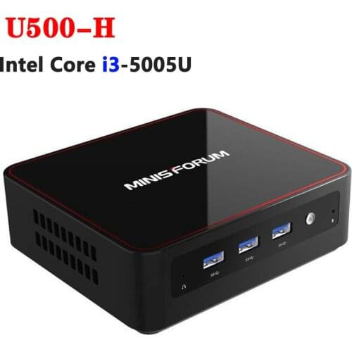 Intel Core I3-5005U Mini PC Windows 10 MINISFORUM U500-H Pc Gamer Liunx Mini Computer 8GB 128GB 256GB Computador VS beelink L55