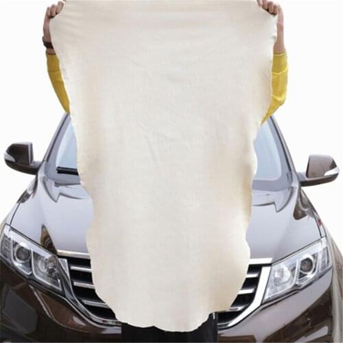 Multi Style Car Drying Washing Cloth Natural Shammy Chamois Leather Car Cleaning Towels