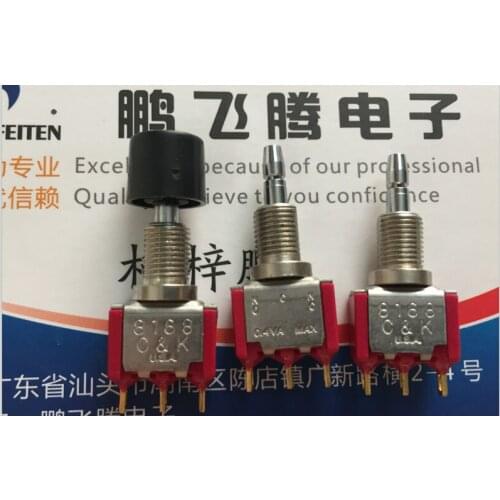 Original new 100% 8168 micro button switch 3pin button switch 0.4VA reset point move