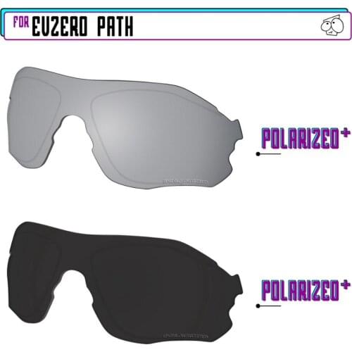 EZReplace Polarized Replacement Lenses for - Oakley EVZero Path Sunglasses - Blk P Plus-SirP Plus