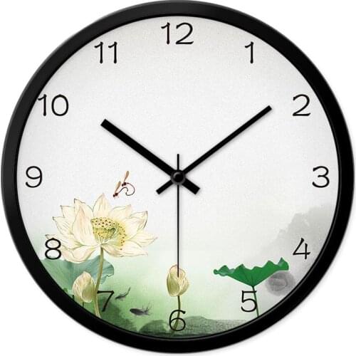 Modern Nordic American minimalism quiet living room bedroom office simple clock wall clock quartz clock
