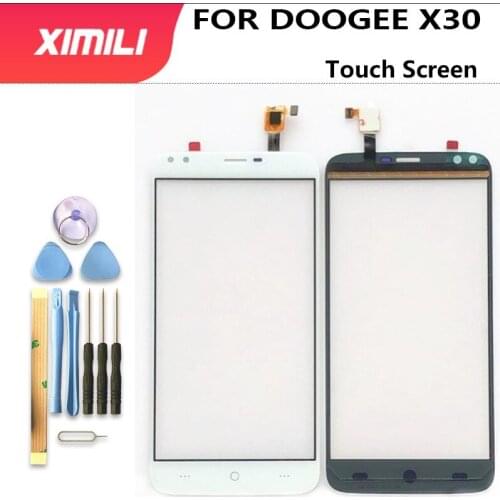 5.5 inch DOOGEE X30 Touch Screen Glass 100% Guarantee Original New Glass Panel Touch Screen For DOOGEE X30 + toolsAdhesive