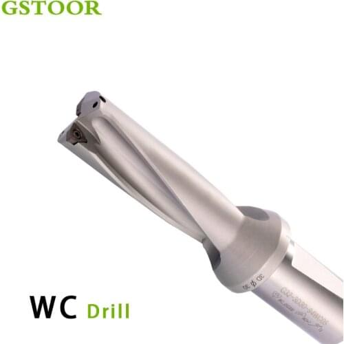 WC C32 SD30.5 30.5MM - 35MM U Drilling Shallow Hole indexable insert drills 2D 3D 4D Fast Drill Bit CNC For WC Type Inserts