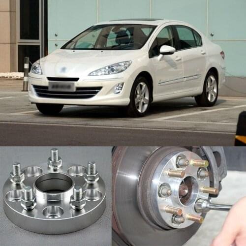 Teeze 4pcs New Billet 4 Lug 12*1.5 Studs Wheel Spacers Adapters For Peugeot 206 /207/3008/307/308/406/408