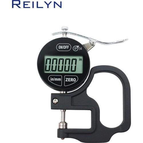 Water-proof Digital centigrade Indicator 0-10mm LCD display 0.001mm dial indicator dial gauge digital gauge leather thin plate