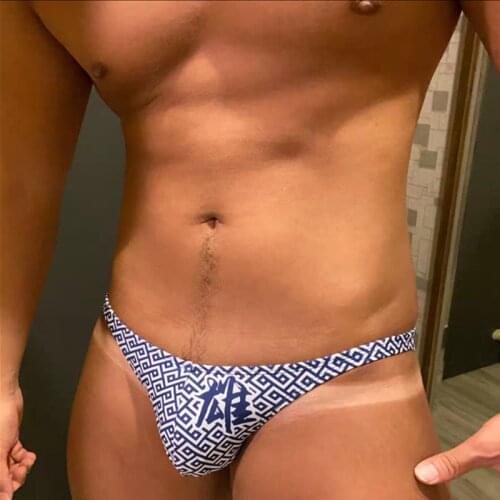 WD188 sexy low waist swimwear men swimsuits sunga beach swim briefs trunk shorts board tight men swimwear bikinis samll size