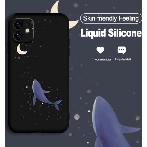 ASINA Liquid Silicone Phone Case For iPhone 11 12 Pro Max Cartoon Cute Covers For iPhone 7 8 Plus Xs Xr SE2020 Case Cover Solar