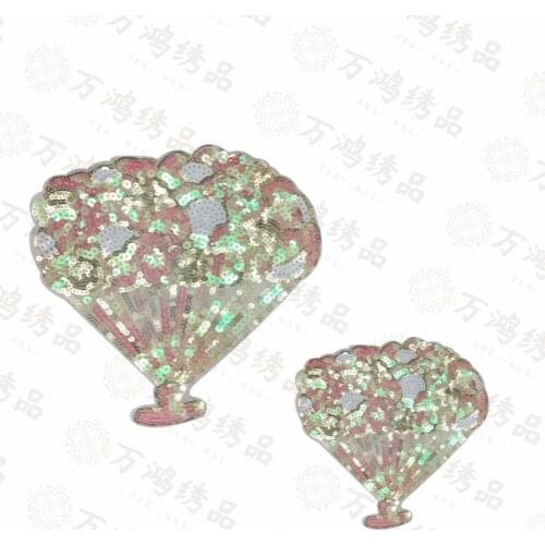 10pcs/lot Large Sequin Balloon Shell Embroidery Patch Clothing Decoration Sewing Accessories Diy Applique