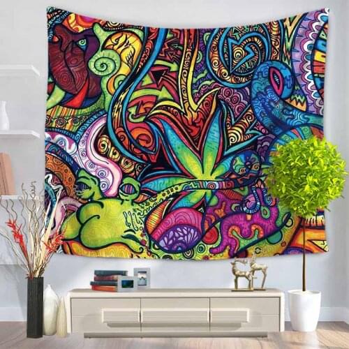 2 Sizes Colorful National Style Printed Tapestry Indian Mandala Wall Hanging Tapestries Carpet Beach Blanket Yoga Mat Home Decor