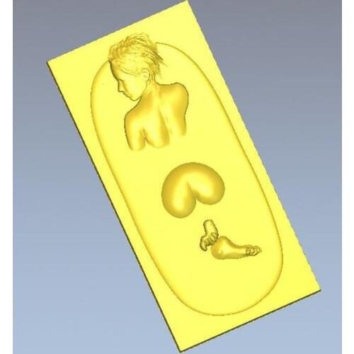 3d model relief for cnc in STL file format Panno_Winbath