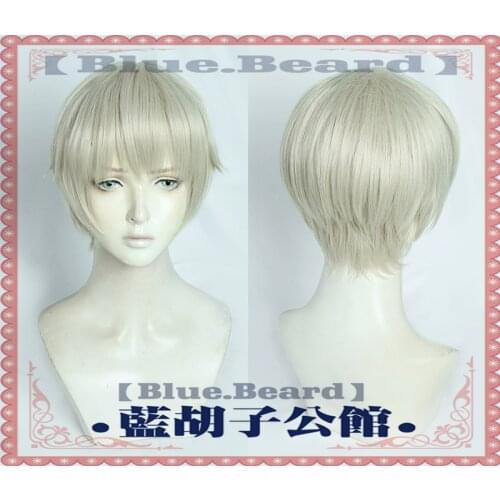 Anime Jujutsu Kaisen Toge Inumaki Wig Gray Short Heat Resistant Synthetic Hair Party Cosplay Costume Wigs + Wig Cap
