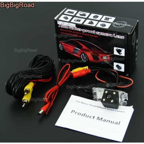 BigBigRoad Car Intelligent Dynamic Track Rear View Camera Backup Reversing Camera Night Vision For Audi A5 Q5 TT A4L