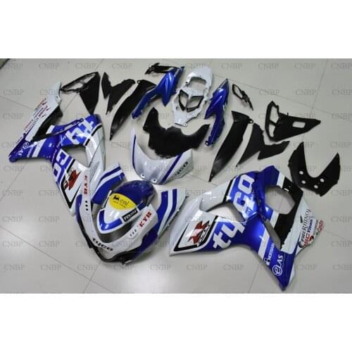For Suzuki GSXR1000 2009 - 2015 K9 Fairing GSX R 1000 10 11 Bodywork GSXR1000 13 14 White Blue Full Body Kits