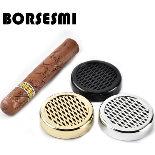 Hot sale Portable Cigar humidifier round Hydrating tobacco humidor plastic cigar case pipe tools pocket smoker accessories