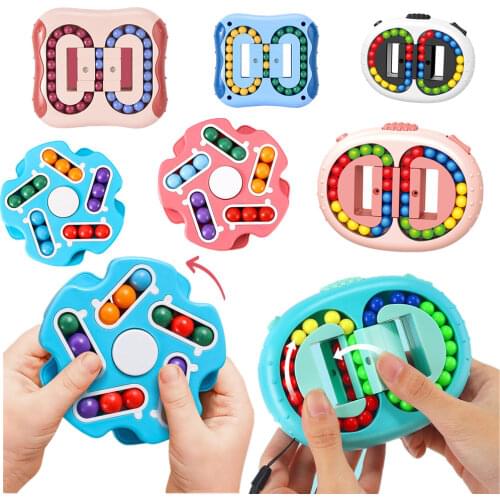 Fidget Roller 3D Decompression Artifact Alien Bead Plate Fingertip Spinning Top Flip Kids Intelligence Puzzles Stress Relief Toy