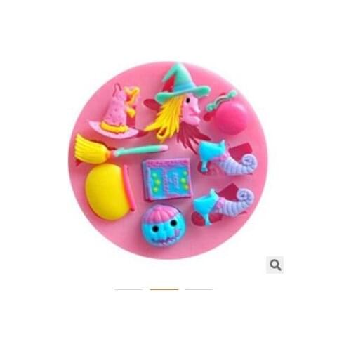 Cake Decorating Tools Halloween Pumpkin Hat Boots Fondant Cake Mold Chocolate Diy Handmade Dessert Decorating Bakeware