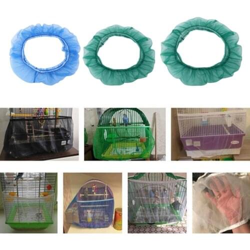 Bird Cage Cover Mesh Parrot Catcher Guard Bird Cage Accessories Easy Clean