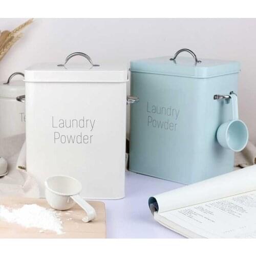 Powder Laundry Powder Boxes Storage Cereal Dispenser Storage Box Kitchen Food Grain Rice Container Washing Powder Bucket