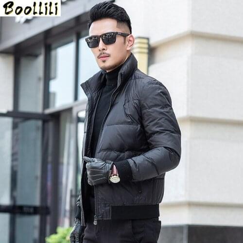 Boollili Down Jacket Winter Coat Men Duck Down Coat Men Korean Puffer Jacket Men Warm Doudoune Homme