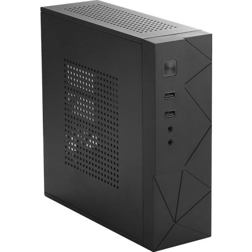 Desktop Power Supply Gaming HTPC Host Office Home 2.0 USB Mini ITX with Radiator Hole Computer Case Practical Horizontal Chassis