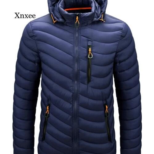 2021 Latest New Spring and Autumn Warm Jacket Mens Windbreaker Hooded Soft Parka Coat Mens Fashion Casual Jacket Jacket Men