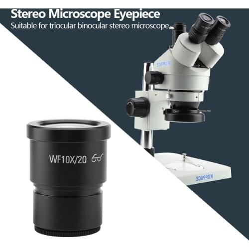 1pc WF10X/20 Wide Field Stereo Microscope Eyepiece Mounting Size 30mm