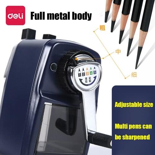 Adjustable Metal Pencil Sharpener 5 Gear Students Hand-cranked for Art Pencil Learning Office Stationery School Supplies gifts