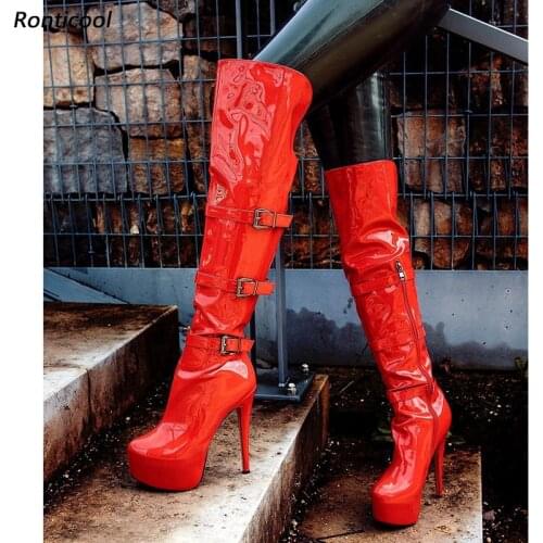 RONTICOOL Women's Hidden Platform Shoes