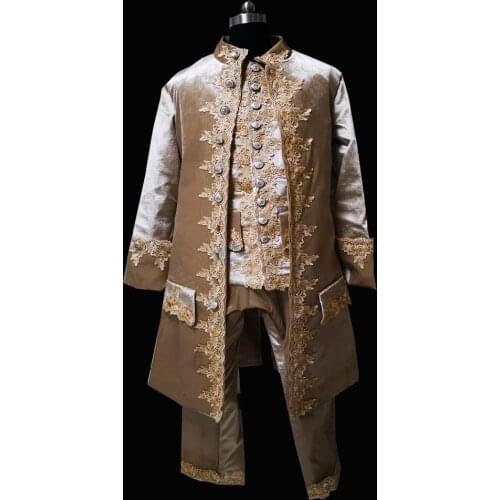 Tailored!Jackets+Shorts 2PCS Mens Long tail Coats Vintage Costumes MAN COURT DRESS Victorian stage Performance MALE Suits D-507