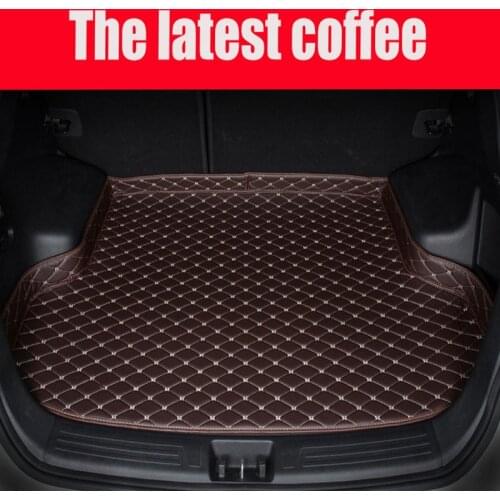 Special fit car Trunk mats for BMW X5 E70 F15 PVC Leather anti slip waterproof full cover rugs custom carpet liners