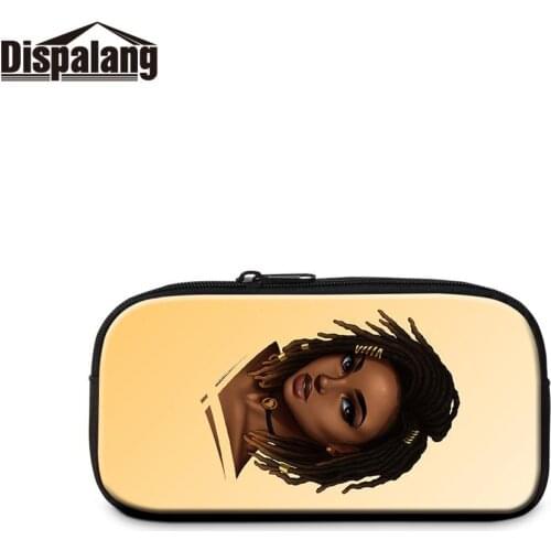 Girls Style Printing Cosmetic Cases Pretty Zipper Pencil Bag for Women School Pencil Case Pen Holder for Student Female