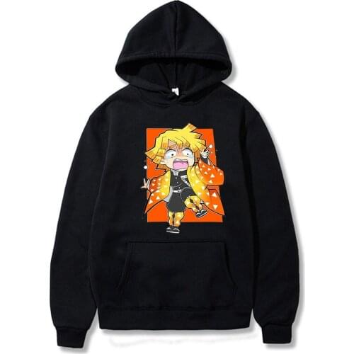 Demon Slayer Kimetsu No Printed Hoodie 2021 Kawaii Comfort Killua Baka Harajuku Casual Hoodies Fashion Lace-up Women Hoody