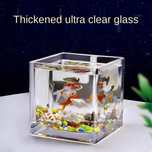 Creative Transparent Table Fish Tank Aquariums Decoration Fishbowl Accessories Water Planting Office Desktop Decoration ZA208
