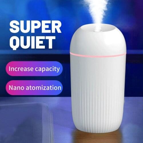 USB Silent Humidifier Soft Night Light Aroma Diffuser Continuous/Intermittent Spray Office Home Humidifier
