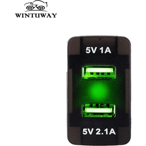 Green Cigarette Lighter Double USB Charger for Honda Accord Civic Jade INSIGHT For CR-V XR-V UR-V CR-Z Fortune Legend Crosstour