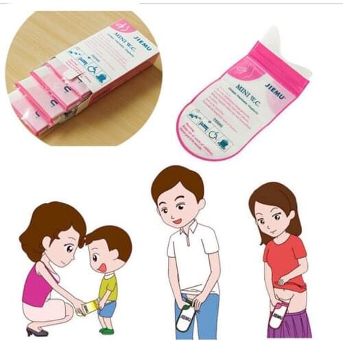 4PCS Outdoor Emergency Urinate Bags Easy Take Piss Bags Travel Mini mobile Toilet For Baby/Women/Men Vomit bag drop ship
