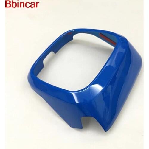 Bbincar Car Styling ABS Red Blue Front Grill Grille Centre Logo Cover Frame Decoration Trim ABS For Honda CRV CR-V 2017 2018