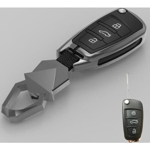 Zinc Alloy Car Remote Key Cover Case For Audi A3 A4 B7 B8 B5 B9 B6 A1 A5 Q7 Q5 A6 4F C6 C5 C7 C4 TT Q3 S3 A7 A8 C4 8N 8V 8L RS3