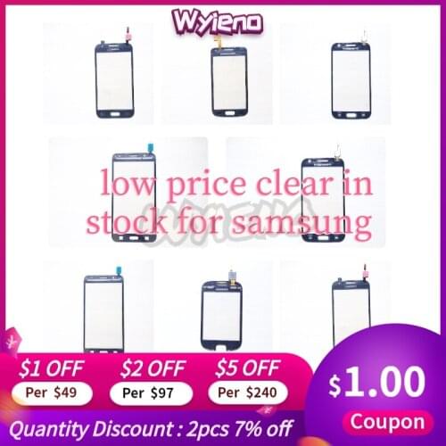 Clear in stock ! For Samsung J1 J100 i9060 I9060i s6792 s5360 j7 s6500 t679 Touch Screen Digitizer front Glass Sensor Panel
