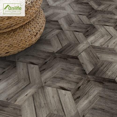 Funlife® Brown Splicing Floor Sticker Self-Adhesive Kitchen Backsplash Waterproof Anti-Slip Removable Home DIY Ground Stickers