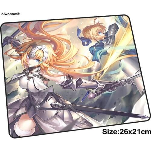 Fate Saber pad mouse computador gamer mause pad 260x210x3mm padmouse locked edge mousepad ergonomic gadget thick office desk mat