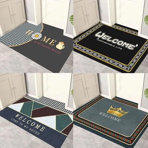 Welcome Bathmat Funny Letters Bathroom Rug Bath Tub Side Carpet Function Entrance Mats Floor Mat Anti Slip Rugs Home Decor