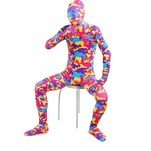 Colorful lycra zentai suits costumes halloween costume