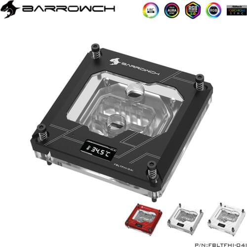 BARROWCH Watercooling CPU Cooler For Intel 115X X99 X299 Platform Temperature Screen Support Sync Motherboard ,FBLTFHI-04N V2
