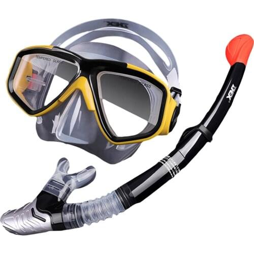 Scuba Diving Full Face Mask Swimming Underwater Tube Anti Fog Respiratory Goggles Scuba Snorkeling Diving Professional Equipment