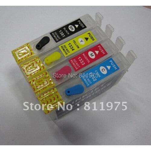 135 T1351 +T1332 T1333 T1334 refillable ink cartridge for epson Stylus T25 TX123 TX125 TX133 TX135 printers Auto reset chip